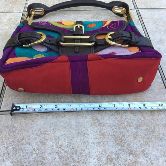 NWT Jimmy Choo Tulita Multi-Color Patchwork Purse - Picture 9 of 13